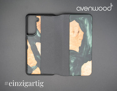 Samsung Galaxy S21 FE 5G PORTO COLLECTION FLIPCASE 13843 Grün